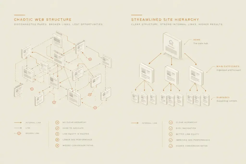 Technical SEO site architecture and key search engine optimization elements