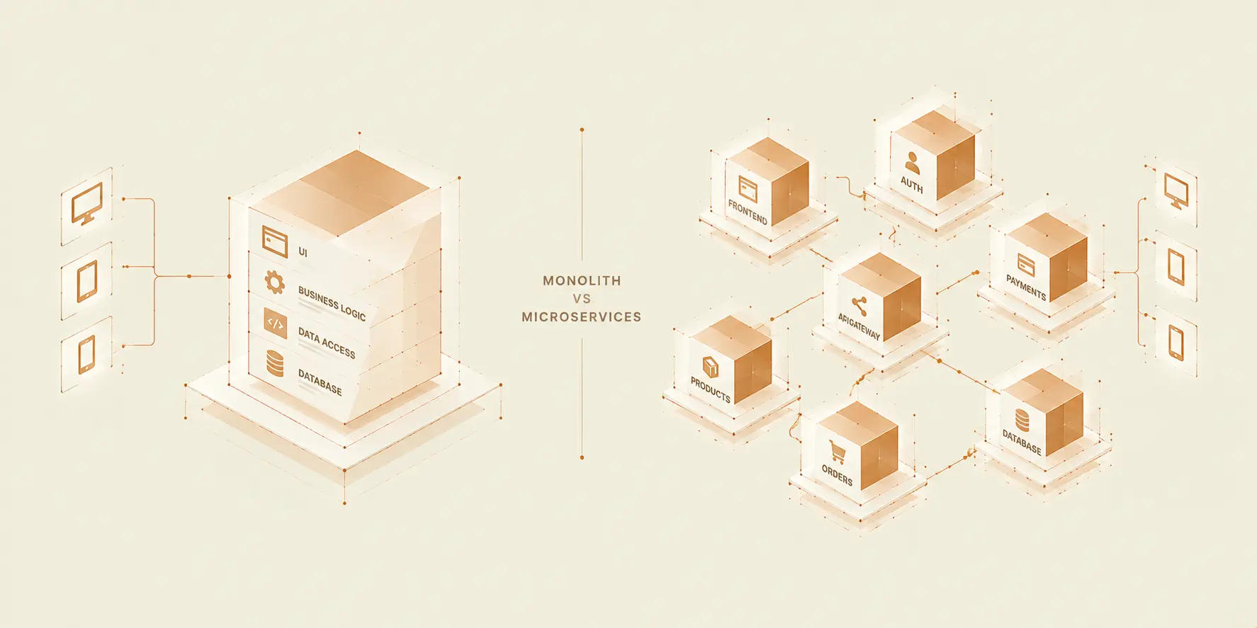 Monolith vs. Microservices: Designing Scalable Application Architecture