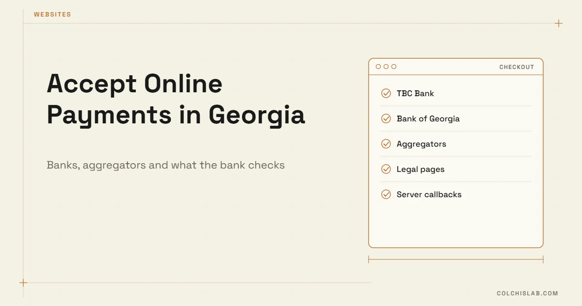 Accepting Online Payments on Your Website in Georgia