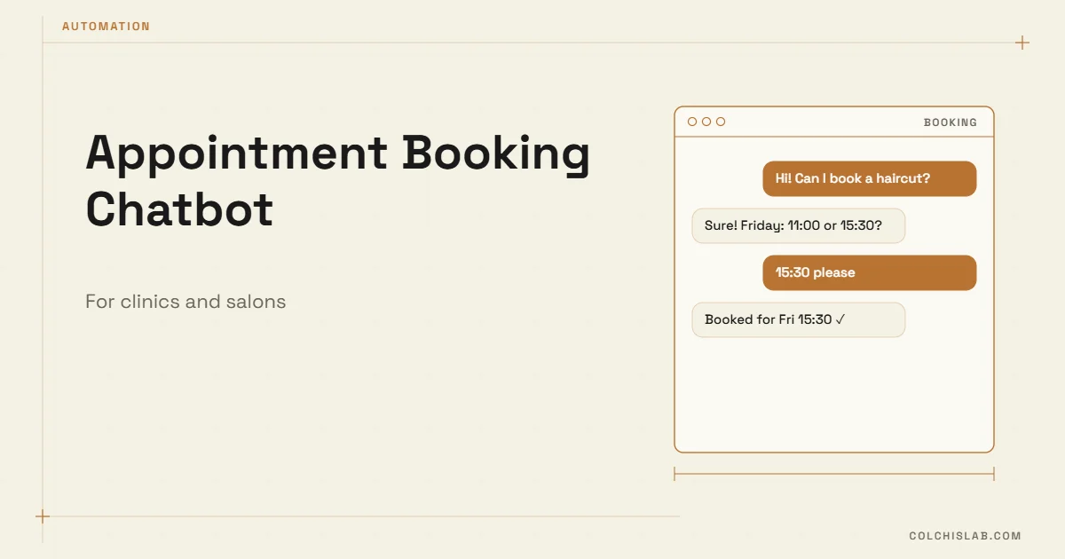 Appointment Booking Chatbot for Clinics and Salons: How It Works