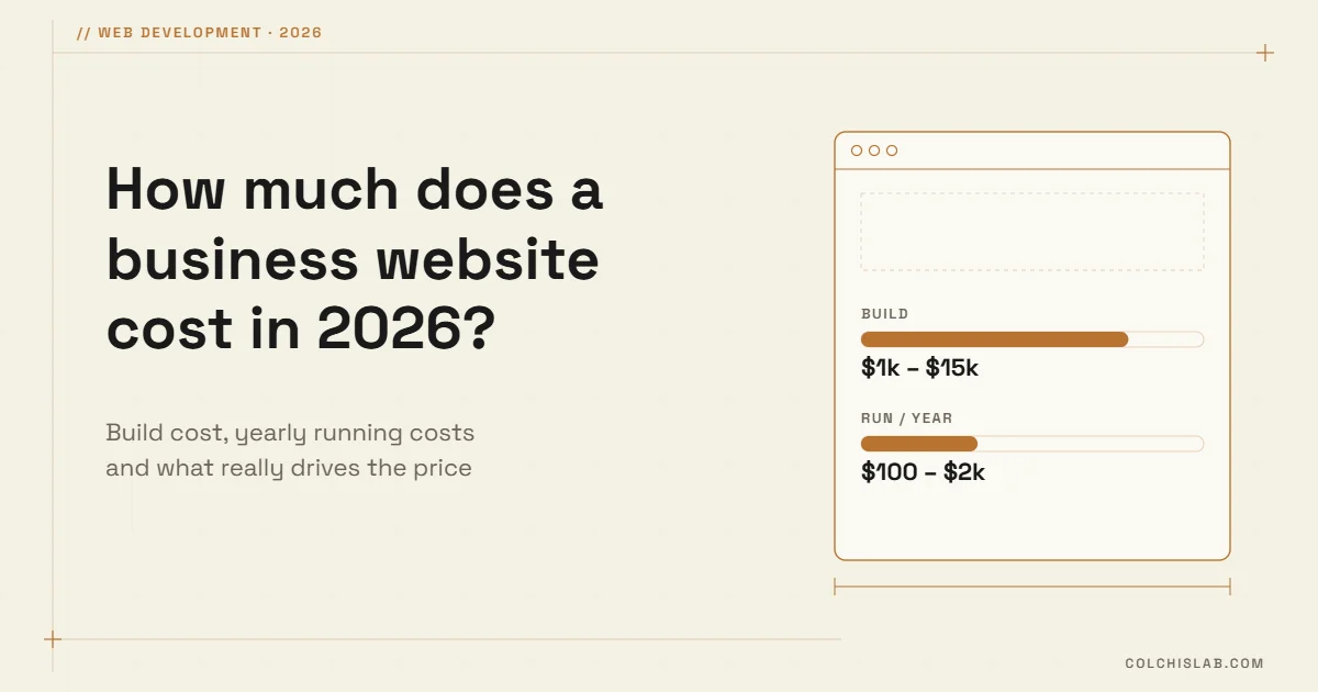 How Much Does a Business Website Cost in 2026?