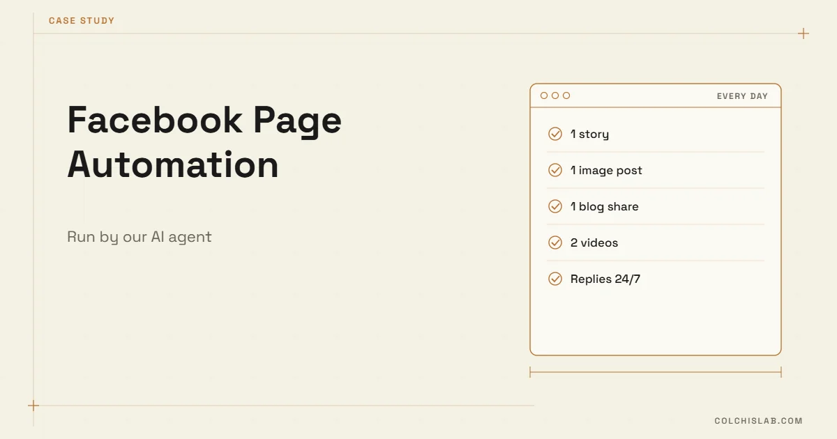 Facebook Page Automation: How Our AI Agent Runs Our Page