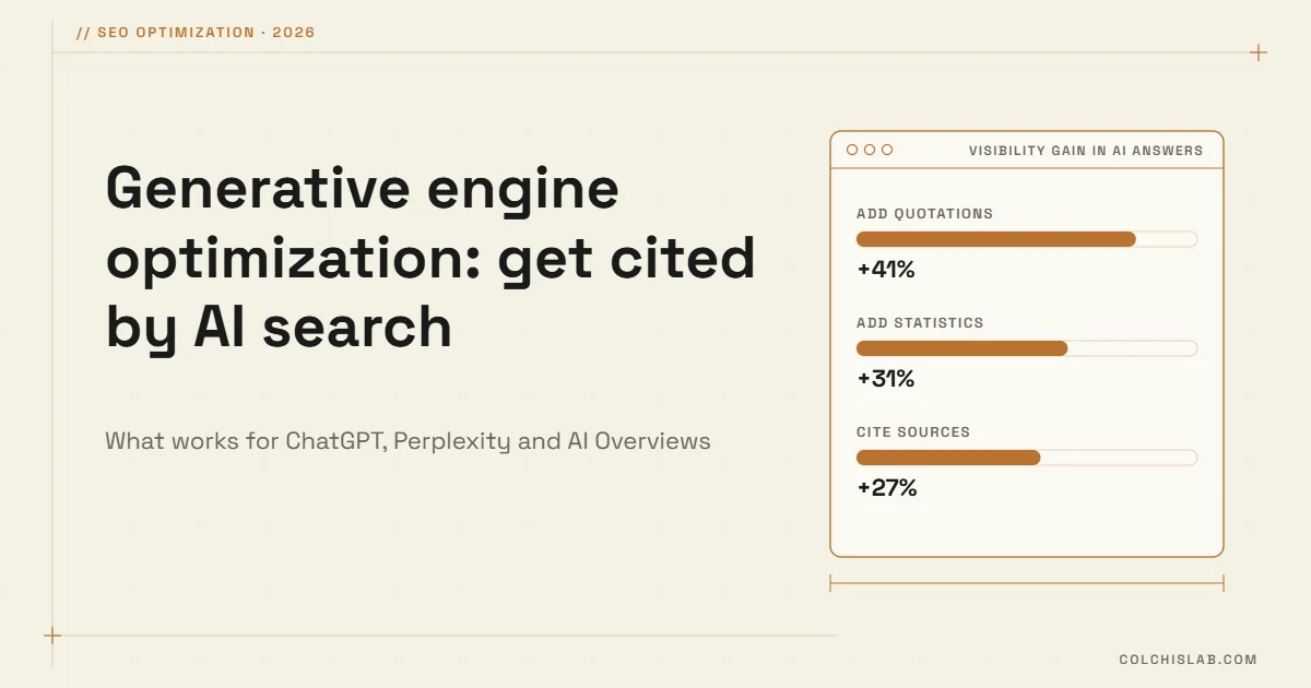 Generative Engine Optimization: How to Get Cited by ChatGPT and AI Overviews