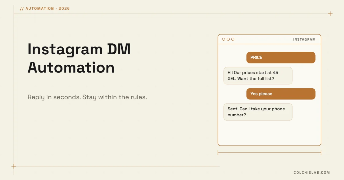 Instagram and Messenger DM Automation for Small Businesses