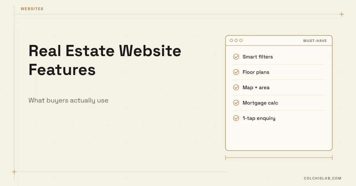 Real Estate Website Features Buyers Actually Use
