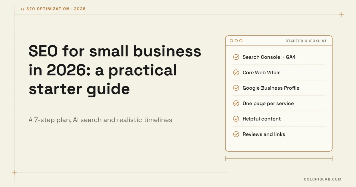 SEO for Small Business in 2026: A Practical Starter Guide