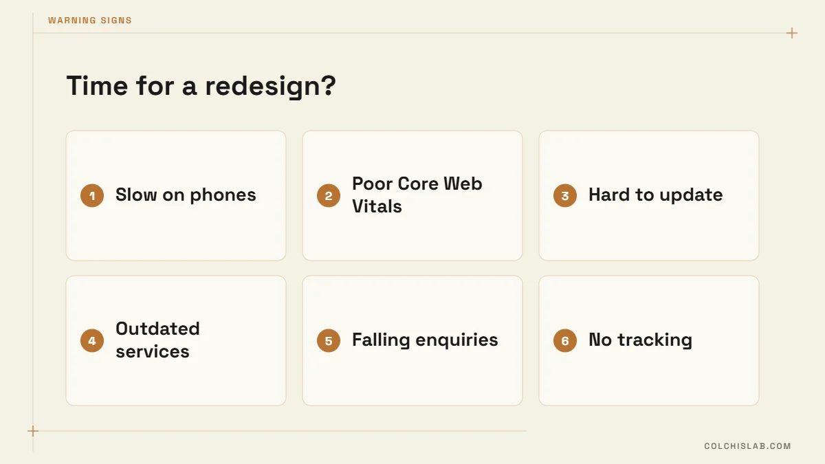 Website redesign checklist: six signs your site needs a redesign